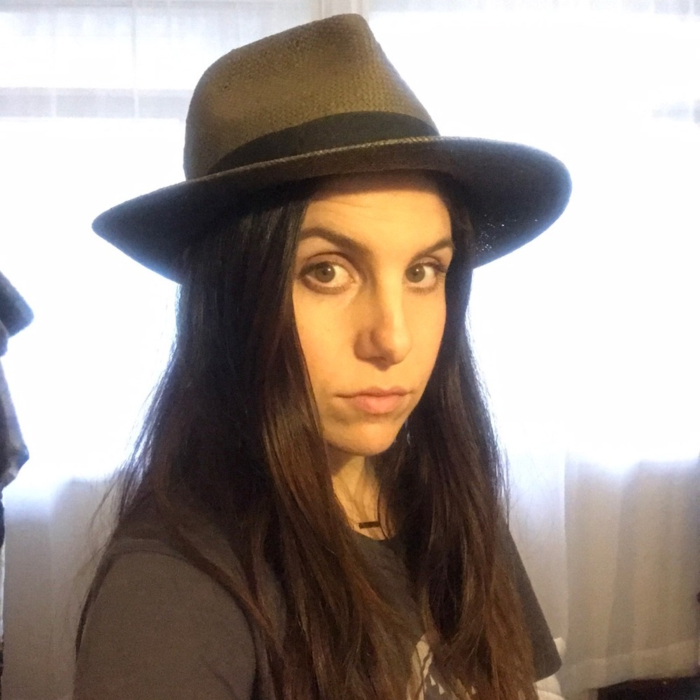 Brixton dark grey straw fedora medium